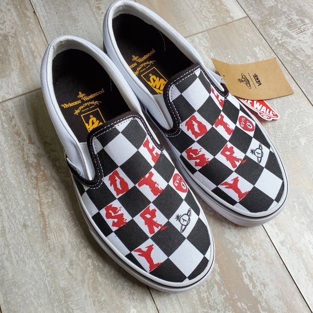 VANS X Vivienne Westwood check classic slip on - Picture 1 of 11
